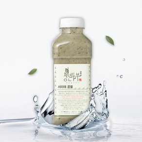 청년두부 국산 100% 서리태콩물 500ml 천연재료로 만든 맷돌 수제콩물