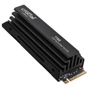 Cucial 2024 T705 2TB PCIe Gen5 NVMe M.2 SSD - 최대 14 500MB/s - 게임 준비 - 내부 솔리드 스테이트 드라이브(PC) - +1mo A, 방열판이 없는 T705_1TB