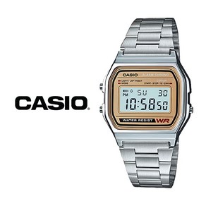 카시오 CASIO 빈티지 캐주얼 레트로 전자 메탈 손목시계 A158WEA-9