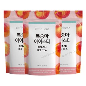 카페베네 복숭아아이스티, 190ml, 50개