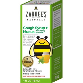 Zabees 자비스 어린이 코프 무커스 시럽 체리맛 118ml, 1개