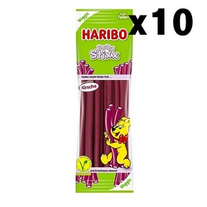 하리보 발라 스틱 체리맛 200g x10개 HARIBO Balla Stixx, 10개