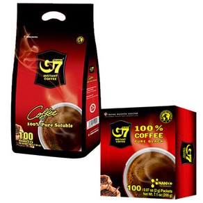 G7 퓨어 베트남 블랙커피 100T, 2g, 100개입, 1개, 2g