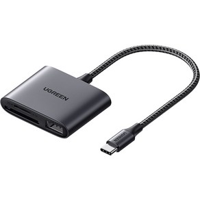 Ugeen USB C타입 멀티 카드리더기 U-80798, U-80798 [블랙], 1개