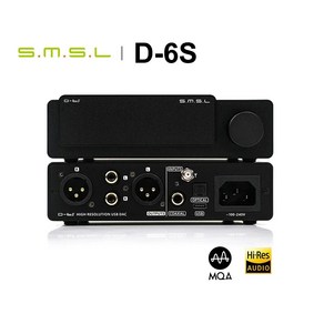 SMSL D-6S D6s 고해상도 오디오 HIFI 디코더 MQA CD USB DAC ES9039Q2M 4 OPA1612 PCM768 DSD512 블루투스 5.1 LDAC RCA X