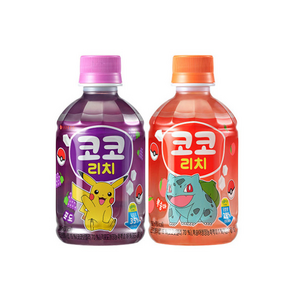 코코리치 2종 280ml (복숭아/포도) 신상음료 코코넛젤리, 24개