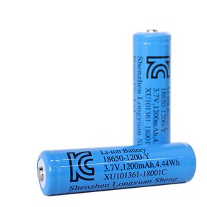 엔제이몰 KC인증 18650 리튬이온 충전지 1200mAh