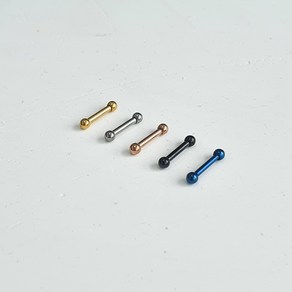 [1+1/1.2mm 0.8mm] 2mm볼 기본 바벨 피어싱