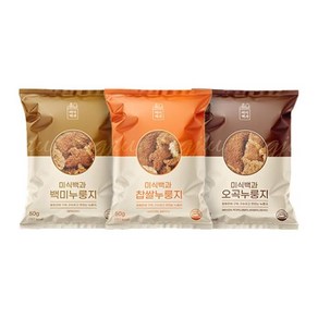 미식백과 누룽지 50g x 30봉 ( 백미 + 찹쌀 + 오곡 /각 10봉씩 ), 30개