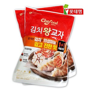 롯데푸드 쉐푸드 김치 왕교자 385g+385g, 2개, 385g