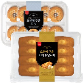 삼립 버터 휘낭시에 360g(8개입) + 오븐에구운 도넛 400g(10개입), 1개