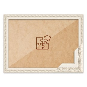 퍼즐액자 25x34 고급형 매트화이트, 1개