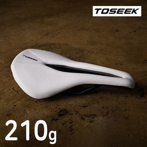 TOSEEK 초경량 210g 무통증 전립선 로드 MTB, 화이트, 1개