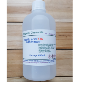 오피스안 아세트산(빙초산) 0.1M Acetric Acid(CH3COOH) 화)450ml 시약