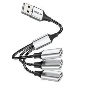 RYRA-USB 3 USB 2.0 허브 듀얼 4 포트 멀티 분배기 어댑터 OTG PC 노트북 컴퓨터 액세서리 A 확장 전원 데이터, [02] 02 A to 3 USB 0.25m