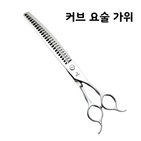 드림펫 강아지 숱가위 커브 요술가위 애견 반려동물 셀프 미용, 1개, 커브 요술 가위