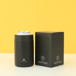 버티고 맥주쿨러 소주쿨러 캔맥주쿨러 캔쿨러, 블랙, 355ml