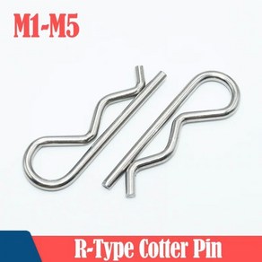 스테인레스 스틸 R 모양스프링 코터 클립핀 1.2mm 1.5mm 1.6mm 1.8mm 2mm 3mm 4mm 5mm Dia 패스너 하드웨어 자동차 수리용(816219), [07] 힌지핀 M1.6x38mm 20PCS, 20개