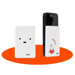 무브스피드 x Miffy 5000mAh 맥세이프 보조배터리 미피 콜라보 2세대