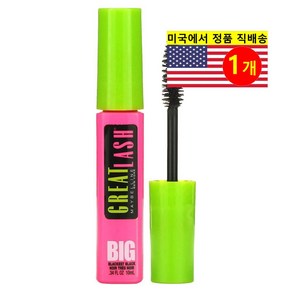 Maybelline 그레이트 래쉬 빅 마스카라, 1개, 블랙키스트 블랙 10ml