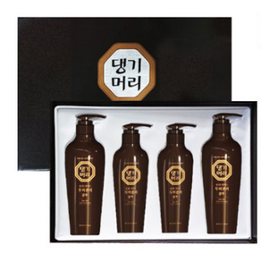 댕기머리 윤플러스 샴푸 선물세트 (샴푸 500ml 2개 + 샴푸 300ml 2개), 1세트