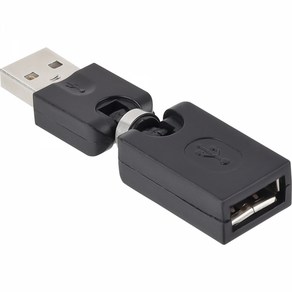 NETmate USB2.0 AM-AF 3D 360도 회전 젠더/NM-UGR01N/자유로운 꺽임형으로 협소한 공간에 사용, 1개