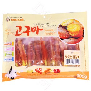 홈쿡 강아지 대포장 간식 500g 애견 사사미 대용량 져키 간식 모음, 1개, 치킨 맛있는닭갈비500G