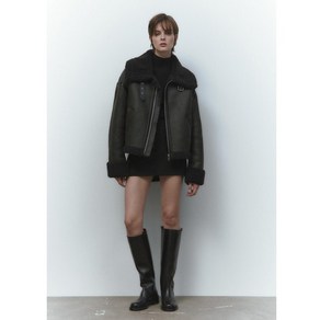 ZARA 자라 에코 레더 더블 페이스드 무스탕 점퍼 Z1128