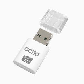 아트박스/엑토 USB2.0 2Way 카드리더기 CRD-35, CRD-35[화이트]