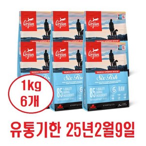 오리젠 식스 피쉬 독, 1개, 6kg