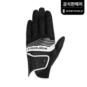 [와이드앵글 공식] 골프 남성 CO 퍼포먼스 합피 한손장갑 WMU23V02Z1, Black, 1개