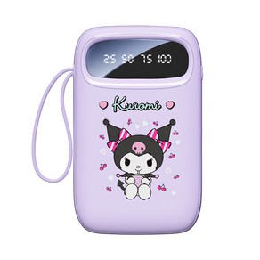 GOYES 산리오 캐릭터 10000mAh LCD 잔량표시 보조배터리