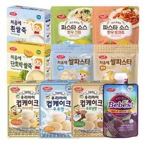 우리아이 맛있는 먹거리 베베스트 처음에 쌀죽 쌀파스타 파스타소스 컵케이크 푸룬주스 맛있는게 잔뜩있어요, 1개