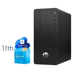 HP 중고컴퓨터 윈도우11 11세대 미들형 280 PRO G8 MT G6405 16GB NVME M.2 256GB, WIN11 Po, 블랙 본체