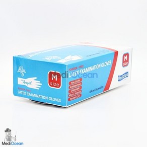 유니더스 라텍스글러브 Latex Glove POWDER FREE M 1박스 100개 15423, 1개