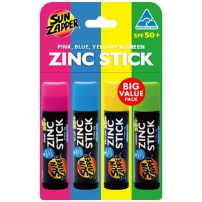 Sun Zappe Zinc Stick Mineal Sunsceen 썬재퍼 징크 스틱 미네랄 선스크린 SPF50+ 4가지색, 1개