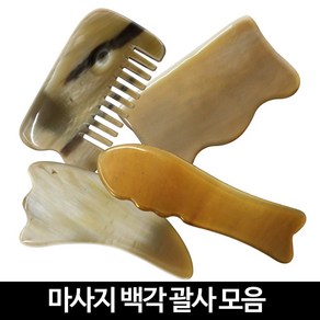 발롱뷰티 물소뿔 백각괄사 괄사, 1개, 백각 물고기괄사 S