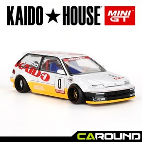 KaidoHouse x 미니지티(KHMG139) 1:64 혼다 시빅 (EF) Kanjo V1 - 화이트