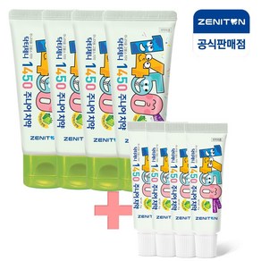 제니튼 1450 고불소 주니어치약 샤인머스켓향 60g+미니15g, 오렌지향, 4개, 60g