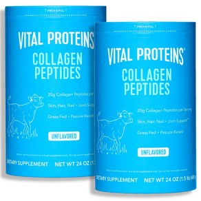 (총 2통) Vital Proteins 바이탈 프로틴 콜라겐 펩타이드 무향 unflavored 680g /24oz X 2통