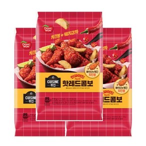 동원 퀴진 인싸이드 핫레드콤보 510g x3개 1세트 홈캉스 분식 기사식당 엄마손맛 학생, 1개