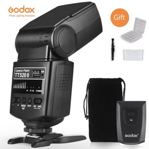 Godox TT520 II 플래시 TT520II 캐논 니콘 펜탁스 올림푸스 DSLR 카메라 용 433MHz 무선 신호 + 송신기 키트 내장, 01 TT520II, 1개