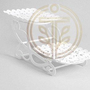 트렌박스 스위트 2단 디저트 트레이 케익스탠드, 1개