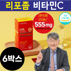 리포좀 비타민c 식약청인증 비타민씨 비타민c 고함량 555% 체내 흡수율 상승, 6박스, 30정