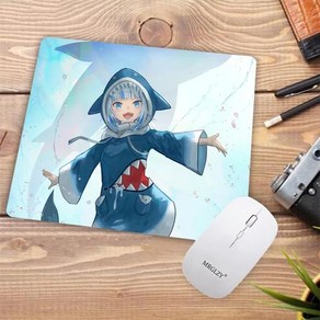 홀로라이브 호쇼 마린 가우르 구라 게이밍 마우스 장 패드 매트 굿즈 컴퓨터 Holol Gawr Gura 책상 Anime Mousepad for Office Mod Pc 게이머 게임