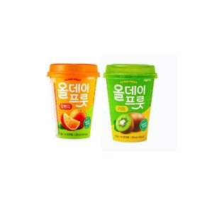 서울우유 올데이프룻 오렌지250ml x 5개입 + 키위250ml x 5개입 (총10개), 190ml