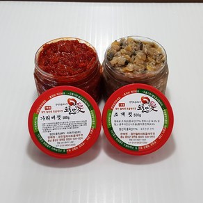 [토굴안애] 가리비젓+조개젓, 1세트, 500g