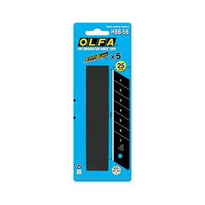 올파 OLFA 25mm 칼날 커터날 HBB-5B 5개입