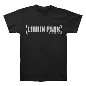 ROCKPANDA Linkin Pak Backet Logo 반팔티