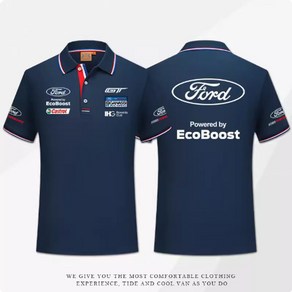 Ford 포드 F1 레이싱 카센터 팀복 정비소 외제차 로고 레이서 오토바이 반팔 카라티